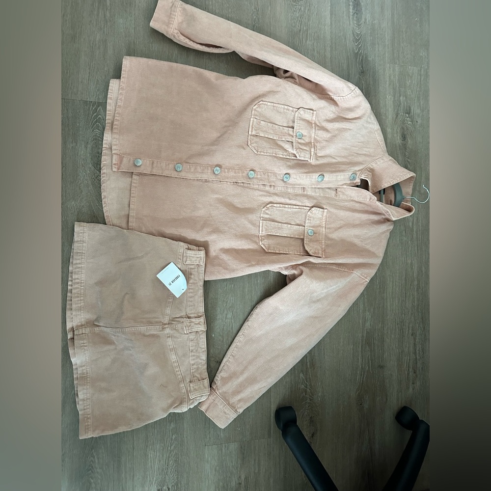 Forever 21 Shacket and skirt combo